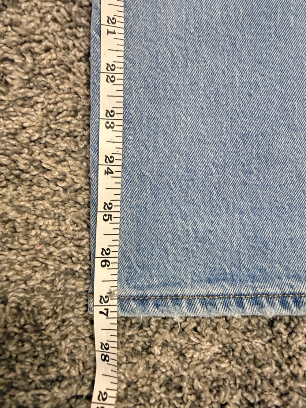 LOFT Light Blue Relaxed Straight Leg Jeans - Picture 6 of 9